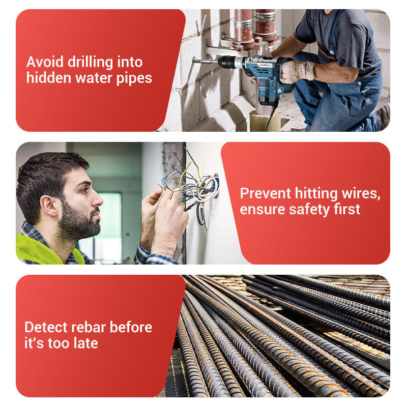 💯 6 az 1-ben multifunkcionális fali fémdetektor HD LCD képernyővel laptophoz