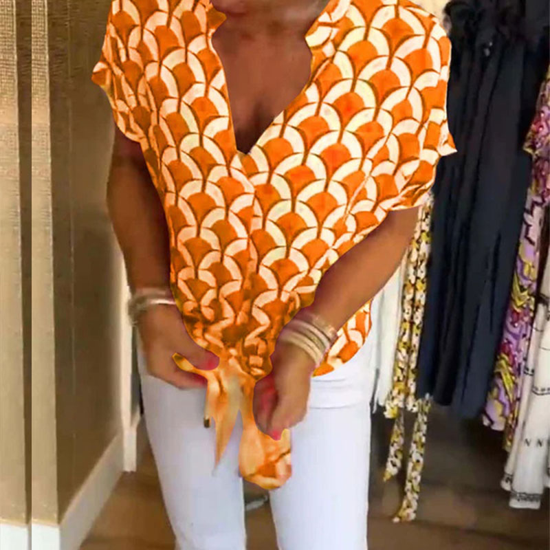 đLezser, rövid ujjĂș V-nyakĂș felsĆ