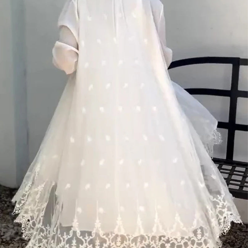 🌸🎗️Női ujjatlan ruha és csipkés pulóver