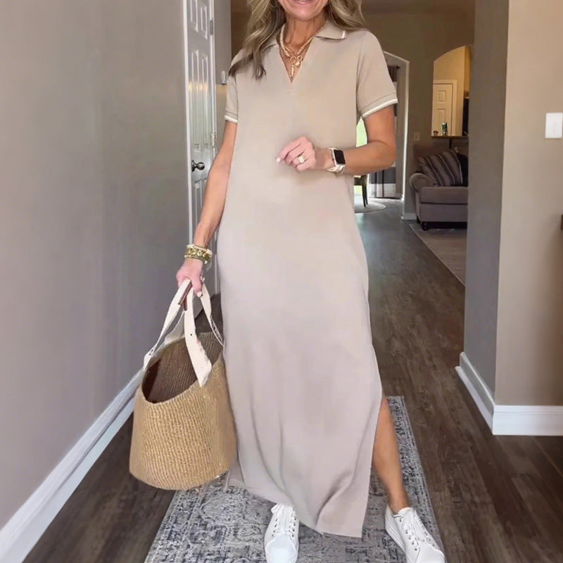 Női oldalsó hasított maxi szoknya