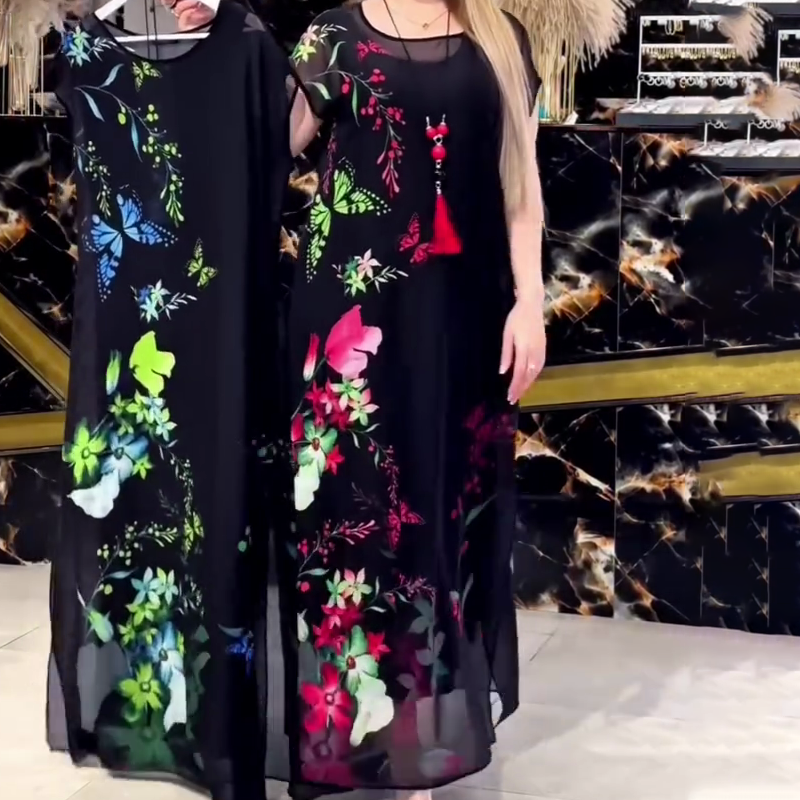 👗Elegáns virágmintás tüllruhák nőknek🌸