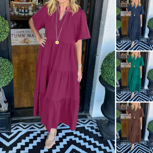 💐 Elegáns hosszú női szoknya, rétegekben gazdag, laza és kényelmes