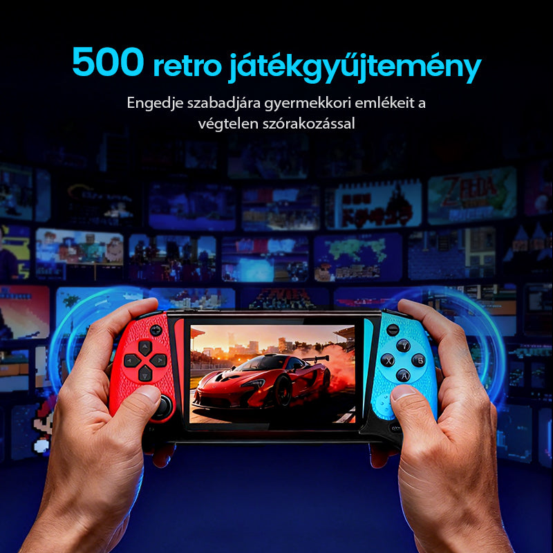⏳Időkorlátozott akció⌛ 500-in-1 nagyképernyős kézi klasszikus játékkonzol
