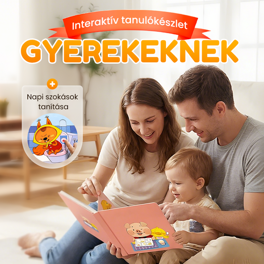 📚🧠 10 db-os interaktív kisgyermekeknek szóló tanulási könyvkészlet 👶💕