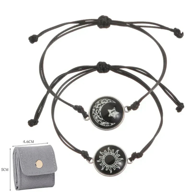 Nap és Hold – Egy Lélek. 💞 Karkötők pároknak, akik a távolság ellenére is összekapcsolódnak.