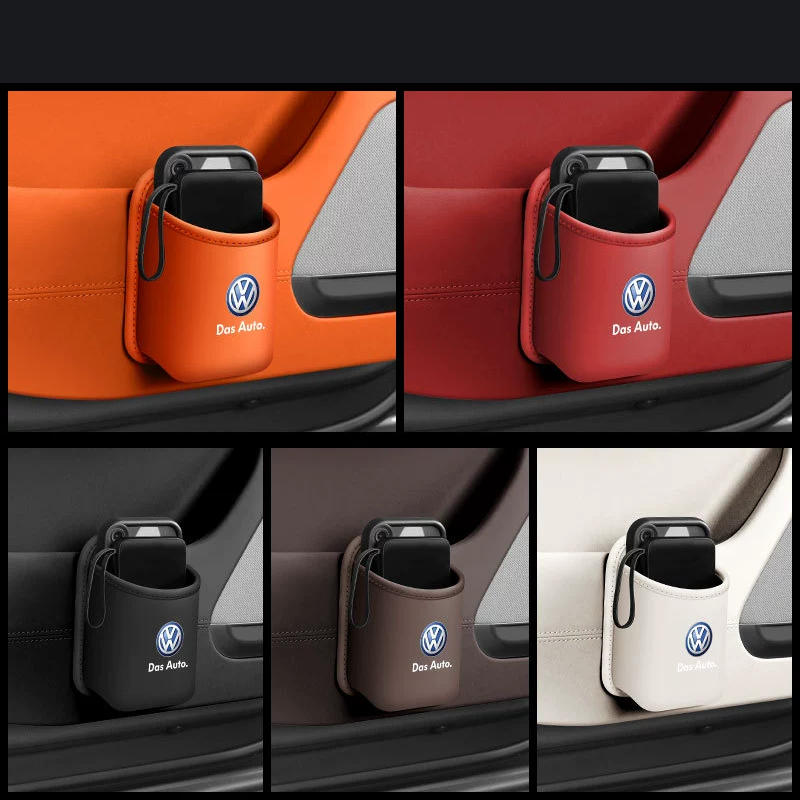 Bőr autós pohártartó szervező