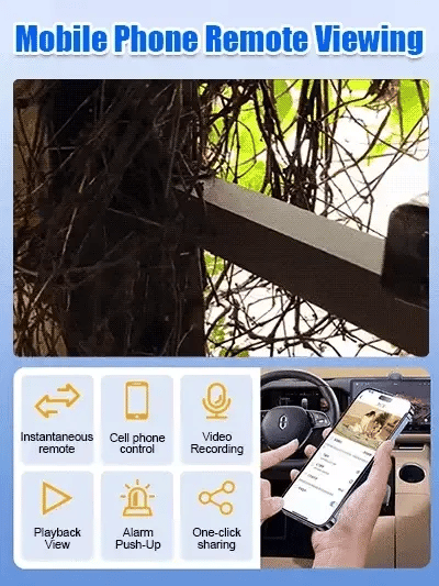 W03 Okos WiFi-s biztonsági kamera – 1080P HD, éjjellátó, mozgásérzékelés, alacsony fogyasztású