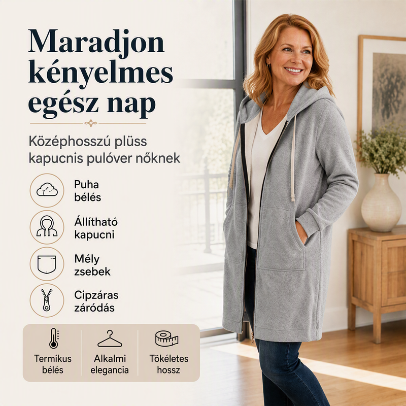 🥳Őszi Új Érkezések Akció 49% Kedvezmény🔥Női alkalmi cipzáras pulóver – Kényelmes őszi viselet✨