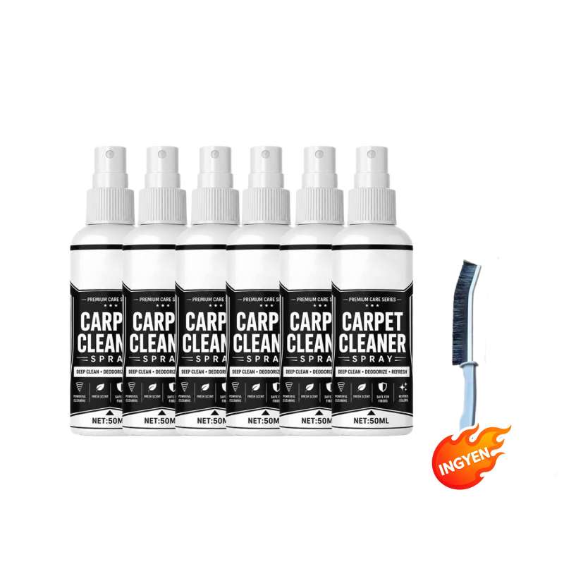 ⚡ Ipari hatékonyság, azonnali eredmény🧹 Szőnyegmélytisztító spray – mikrobuborék-technológia + anyagbarát | Szőnyegekhez, kanapékhoz és autó belső teréhez alkalmas, semlegesíti a kellemetlen szagokat ✨