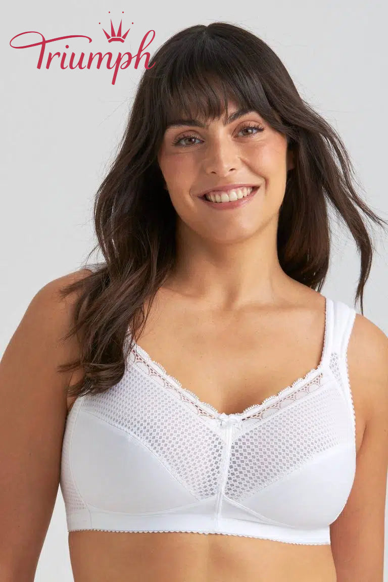 💖Triumph® 3 darabos szett ✨Kényelmes pamut pöttyös melltartó