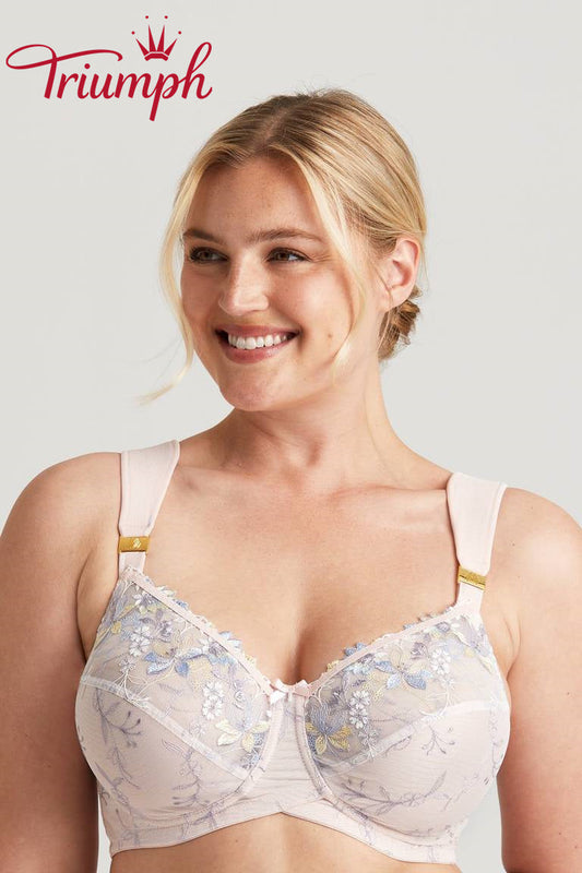 Triumph - (3 db.) Push-up melltartó hímzett virágokkal