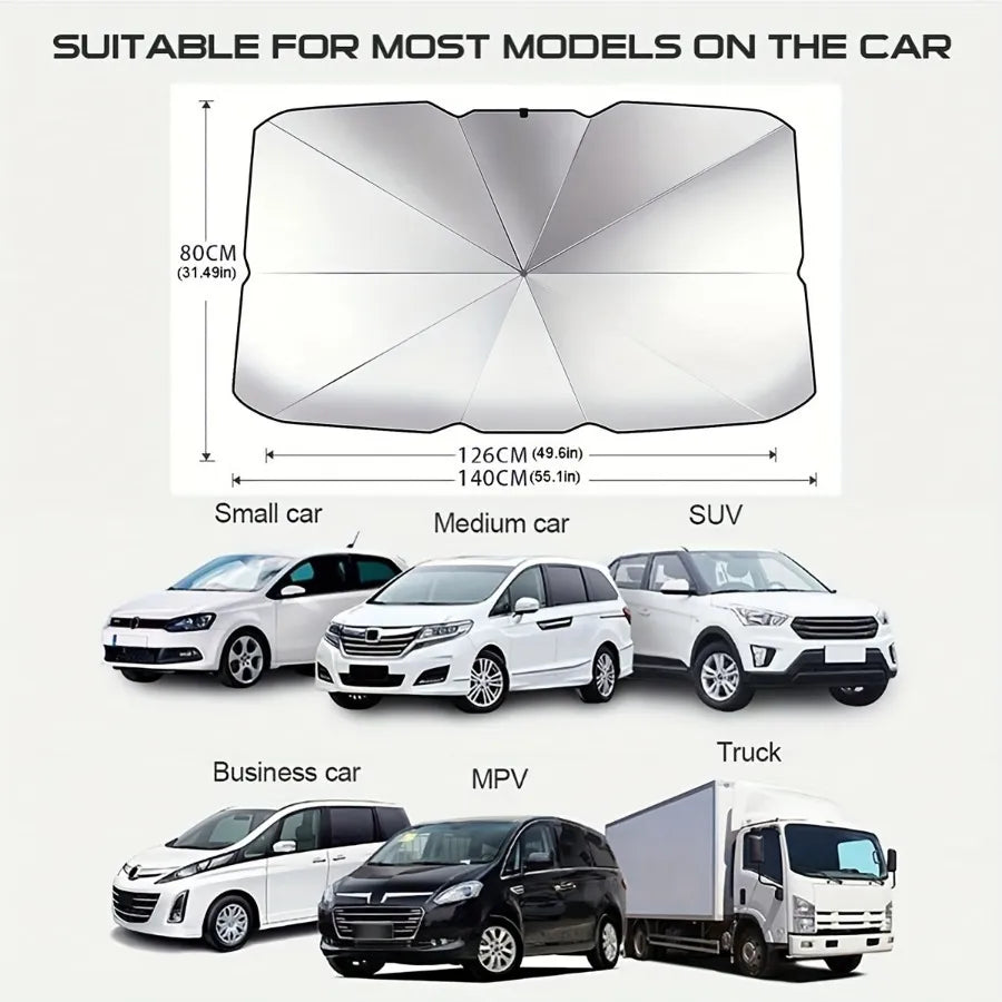 🌊Nyári akció 2026 – 💥Összecsukható szélvédő napellenző UV-szűrővel 2026