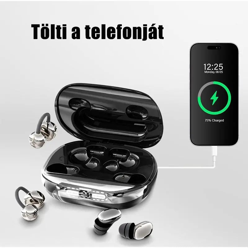 3 az 1-ben vezeték nélküli fülhallgató power bank funkcióval ellátott töltőtokkal