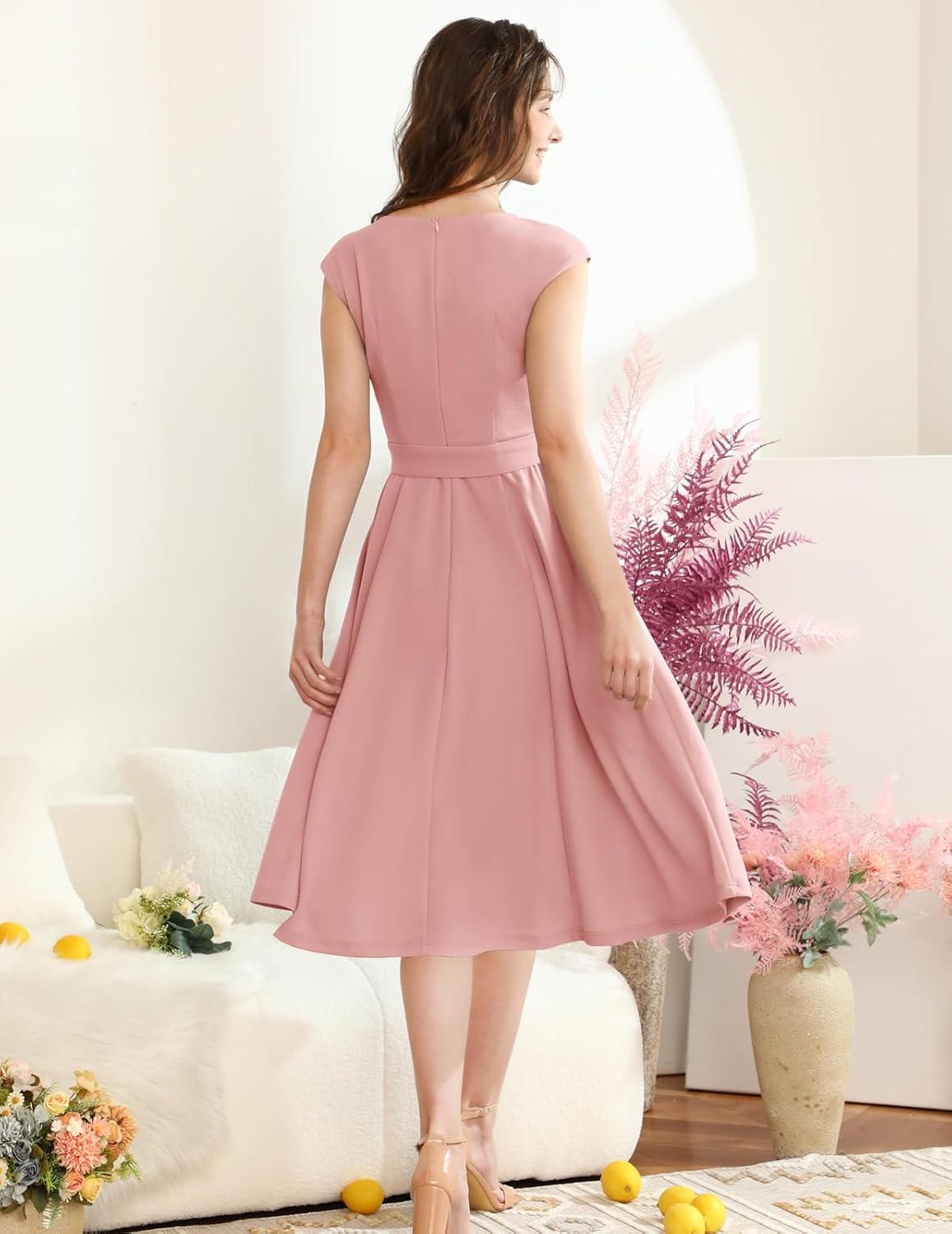 DRESSTELLS koktélruhák nőknek, alkalmi menyasszonyi ruhák, visszafogott báli ruhák templomi fogadásokra 2025-ben