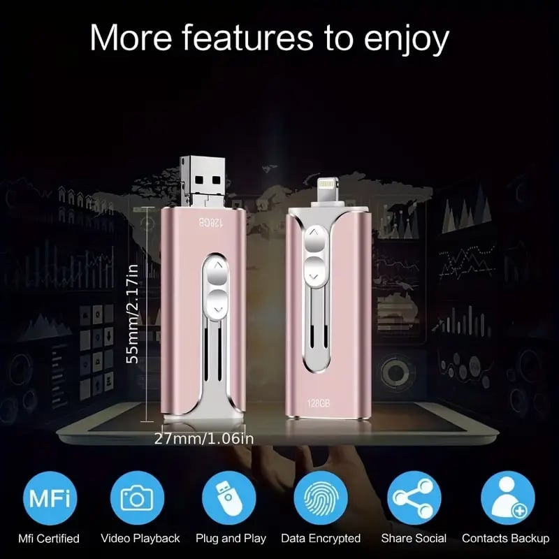 FileNest 4 az 1-ben USB külső memória