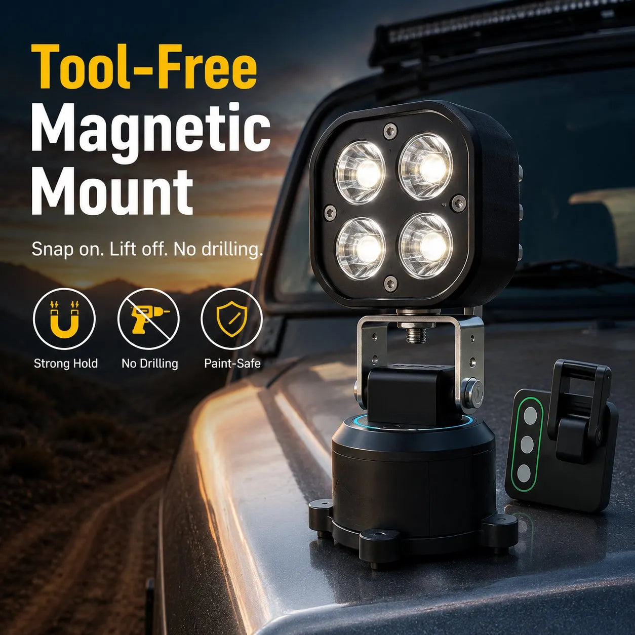 🏕️ Többirányú mágneses LED-es kapszulafény