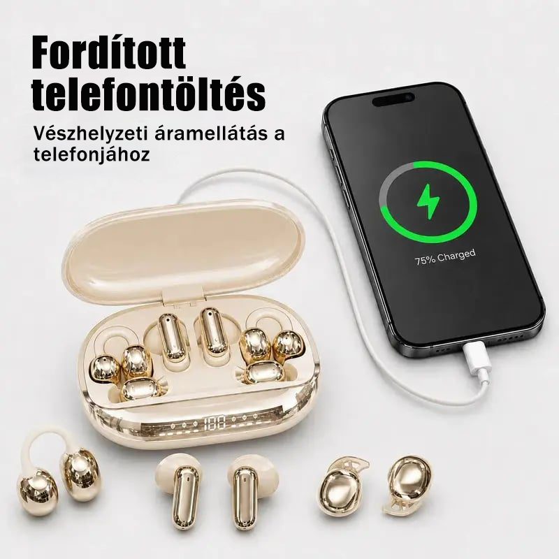 3 az 1-ben vezeték nélküli fülhallgató power bank funkcióval ellátott töltőtokkal
