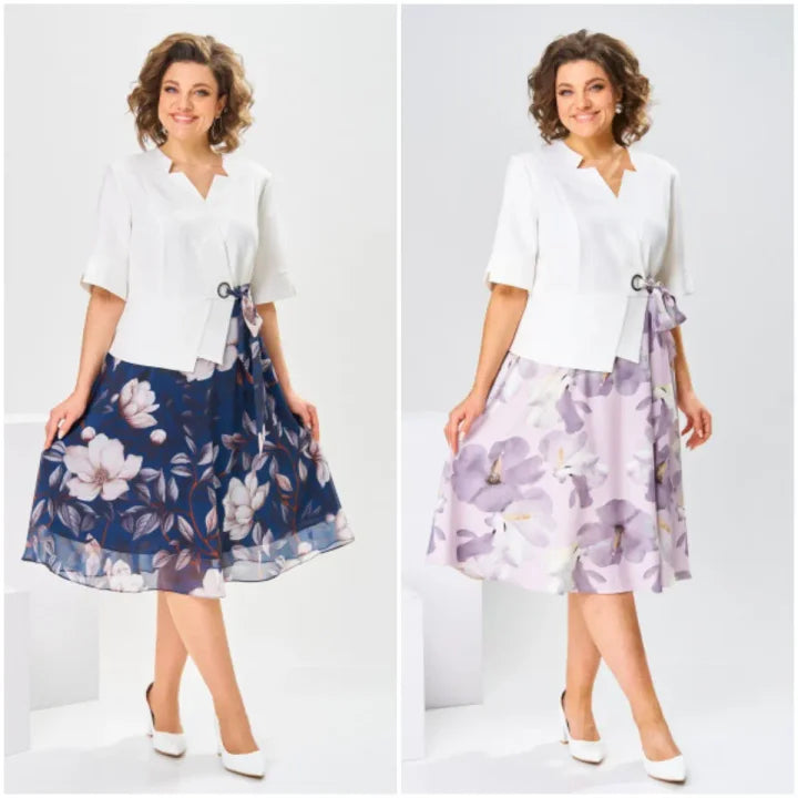 🌸[S-5XL]Kiváló minőségű pamut selyemruha