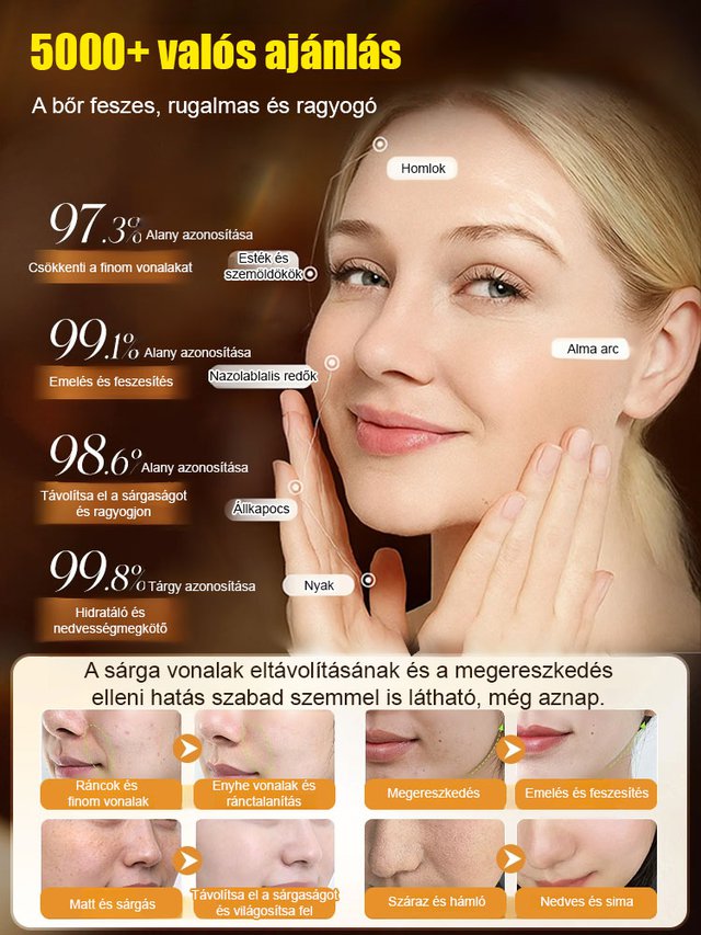 Lazac vízfény ránctalanító szérum -Egy érintéssel eltávolíthatja a ráncokat