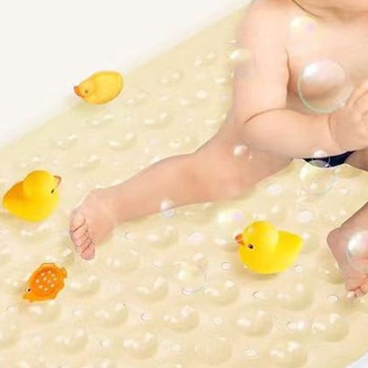 🛡️ Csúszásmentes Fürdőkád Szőnyeg Szívókorongokkal (100*40CM) 🛁🧼