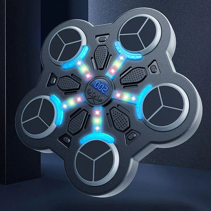 Zenei játék célkereszttel a falon