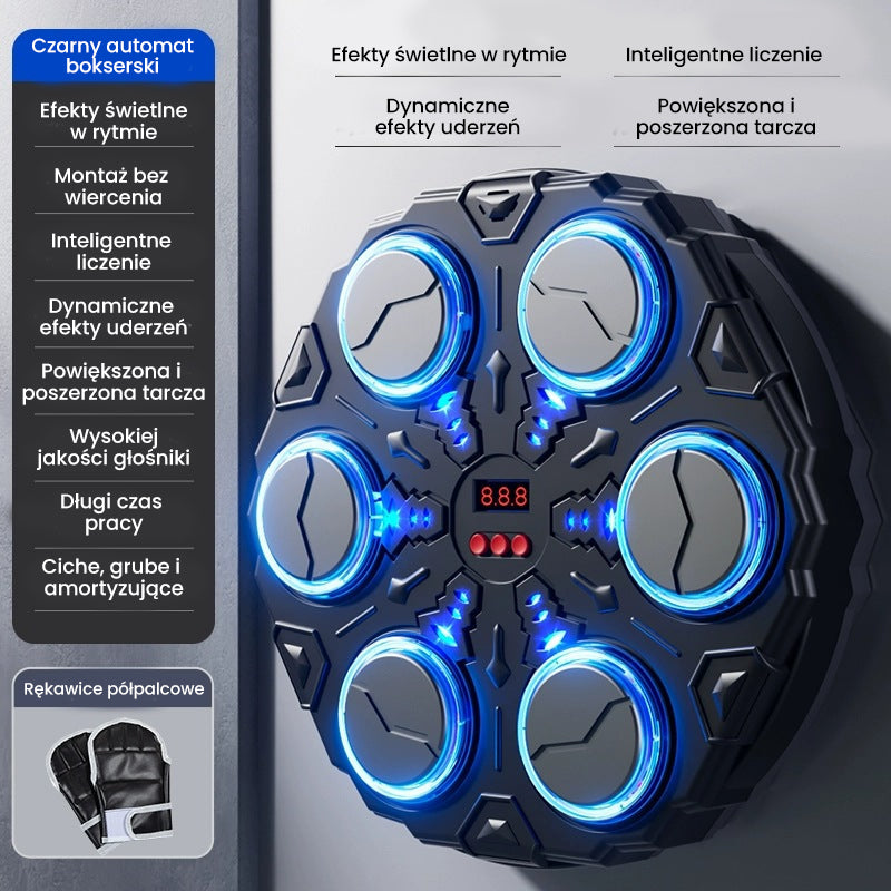 Zenei játék célkereszttel a falon