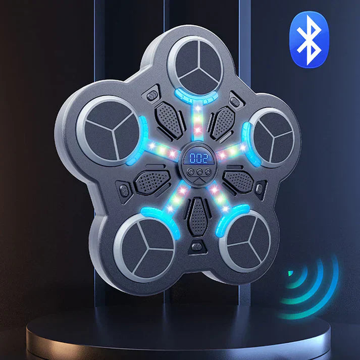 Zenei játék célkereszttel a falon