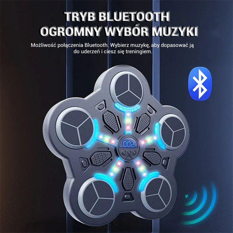 Zenei játék célkereszttel a falon