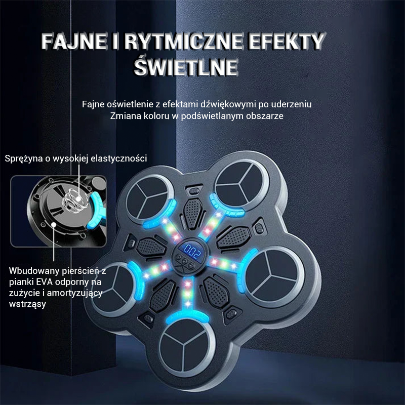 Zenei játék célkereszttel a falon