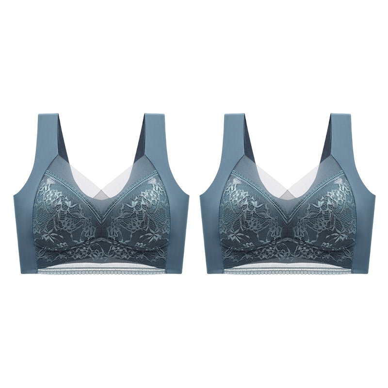 👙 Szuper kényelmes és puha női csipkés melltartó acélgyűrű nélkül【✨1 + 1 ingyenes】