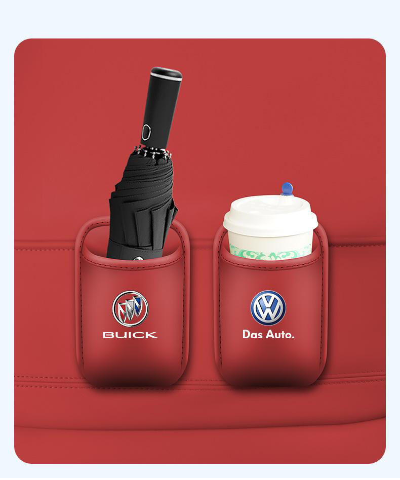 Bőr autós pohártartó szervező