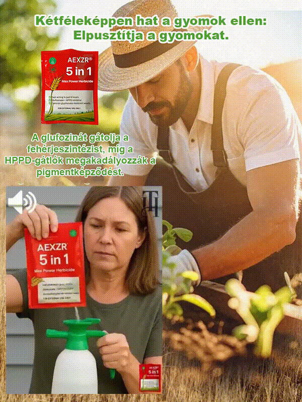Öt-az-egyben hatóanyagú gyomirtó szer