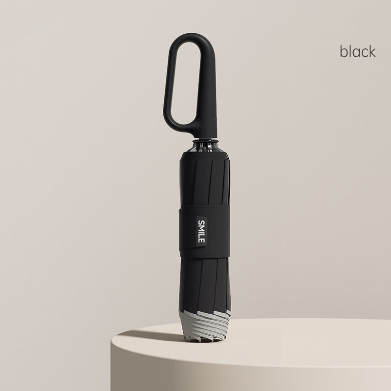 ☂️✨ Fényvisszaverő biztonsági csíkos esernyő! Fordított tágulás és összehúzódás fröccsenő víz nélkül, jó láthatóság homályos környezetben