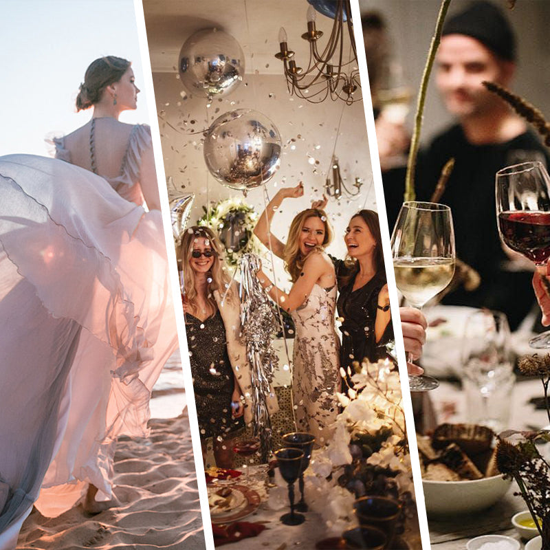 ✨【Karcsúsító Varázsló】Női Pánt nélküli Ruha✨ | Vonzó pánt nélküli dizájn | Rakott részletek | Kivágott hasíték, kényelmes hosszú ujjú