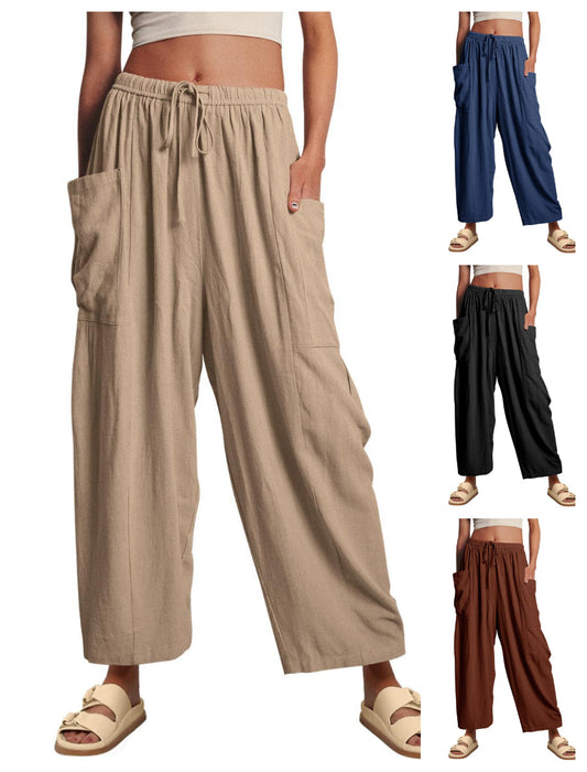 🍁Magas derekú, könnyű pamutnadrág