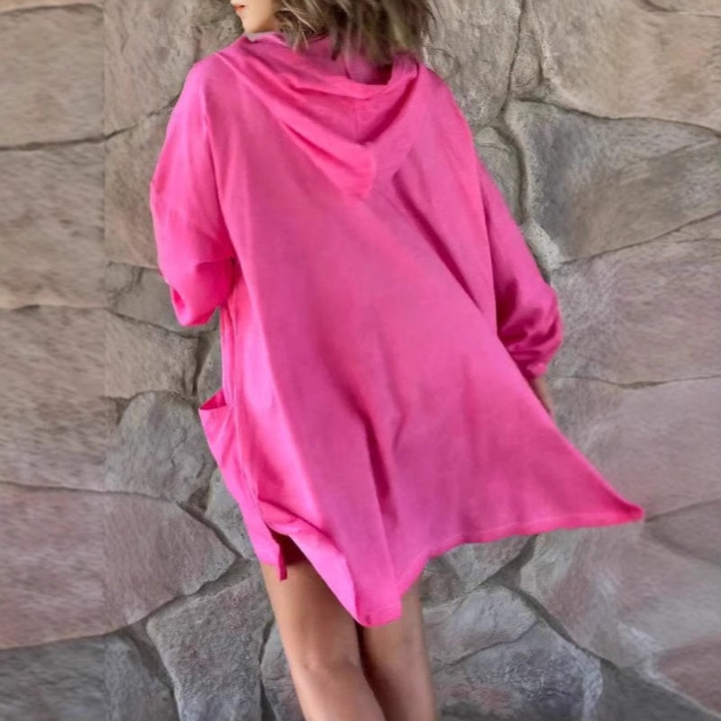 🧥 Női könnyű kabát kapucnival