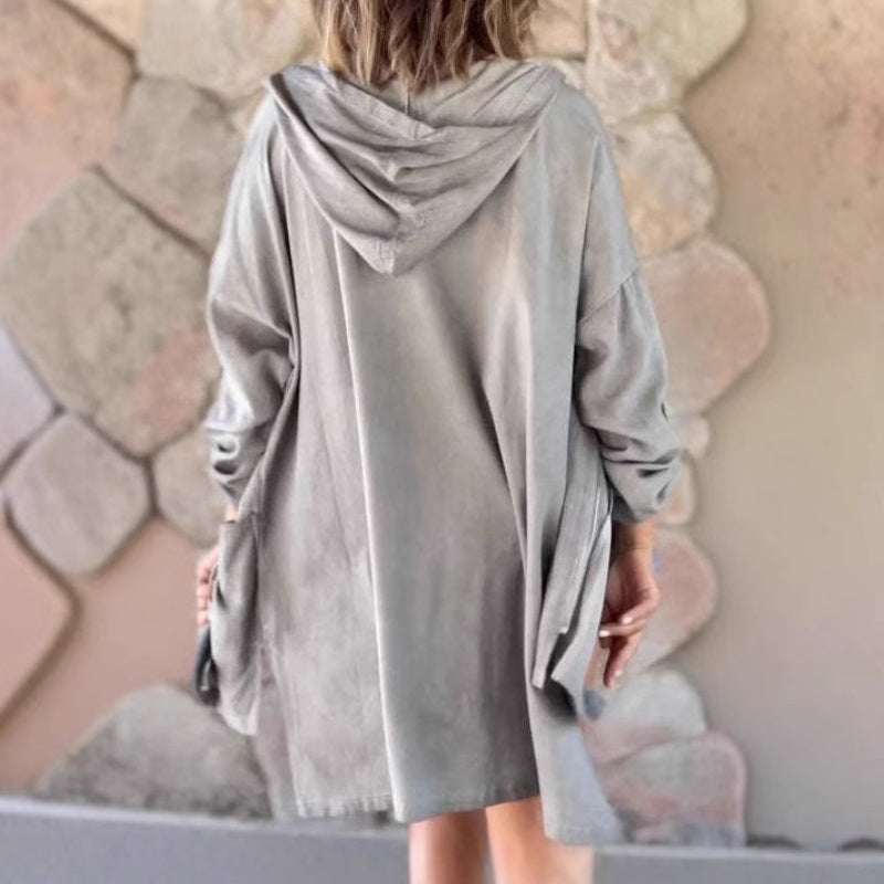 🧥 Női könnyű kabát kapucnival