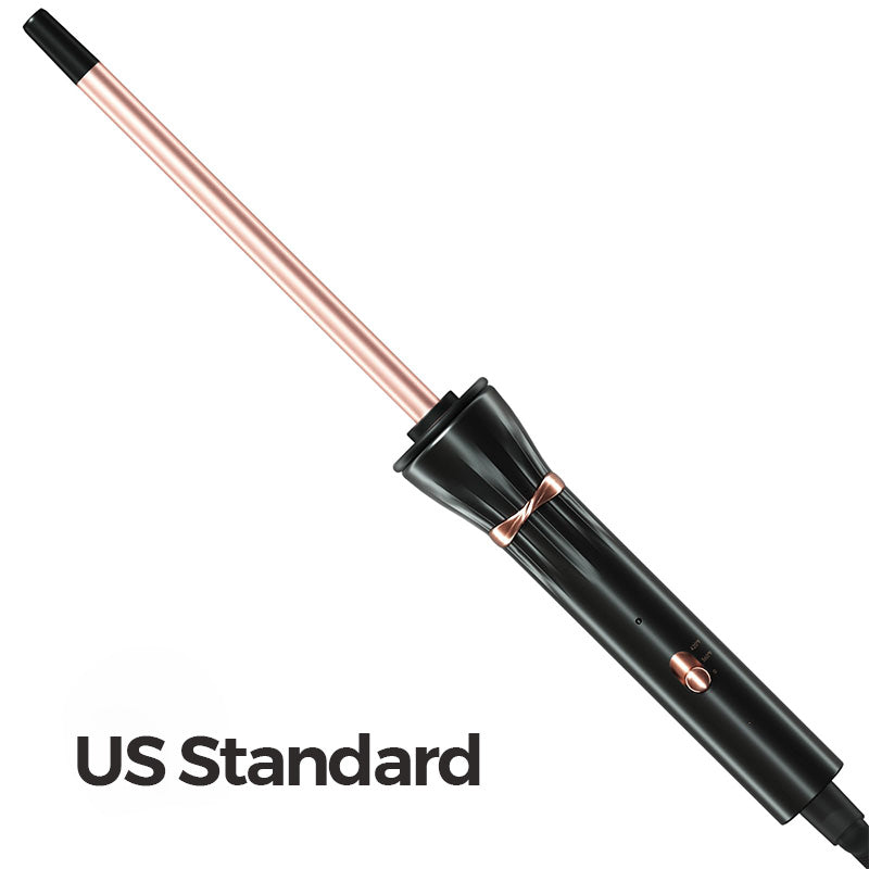 Ultravékony, 9 mm-es hajsütővas finom, dús, gyapjúszerű fürtökhöz