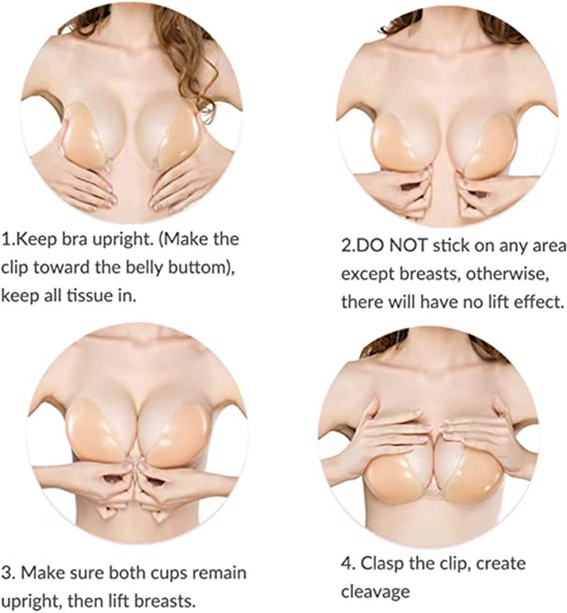 💖【1 +1 ingyenes】👙 Öntapadós melltartók láthatatlan ráncokkal