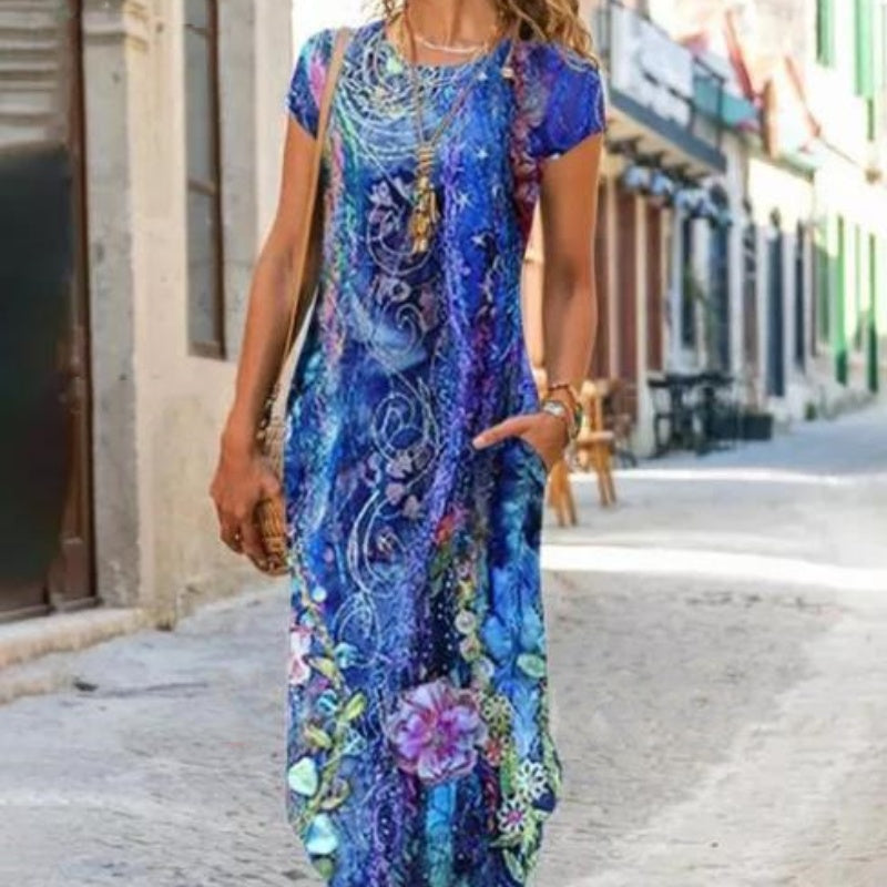 ✨Női hosszú póló nyomtatott ruhák