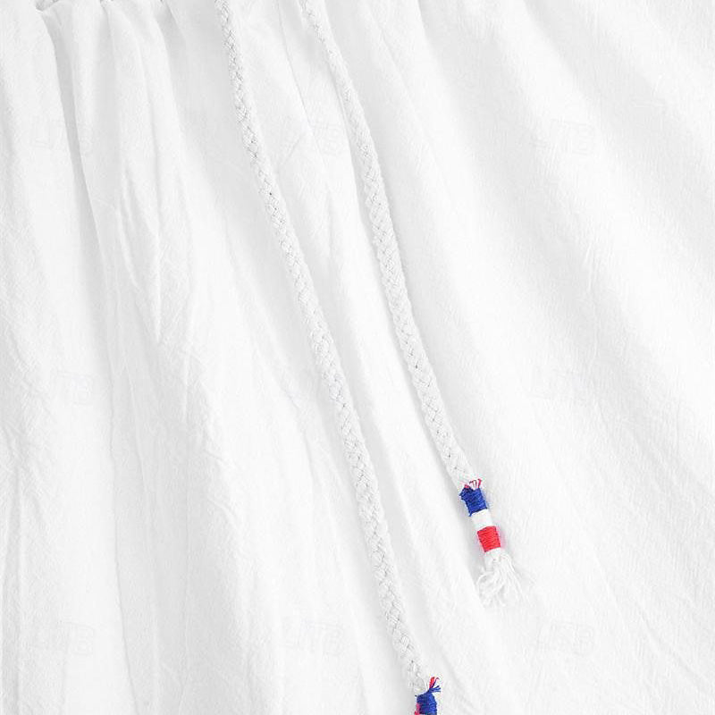 ❄️Elegáns, kétrészes lenvászon és pamut nadrág és blúz szett férfiaknak