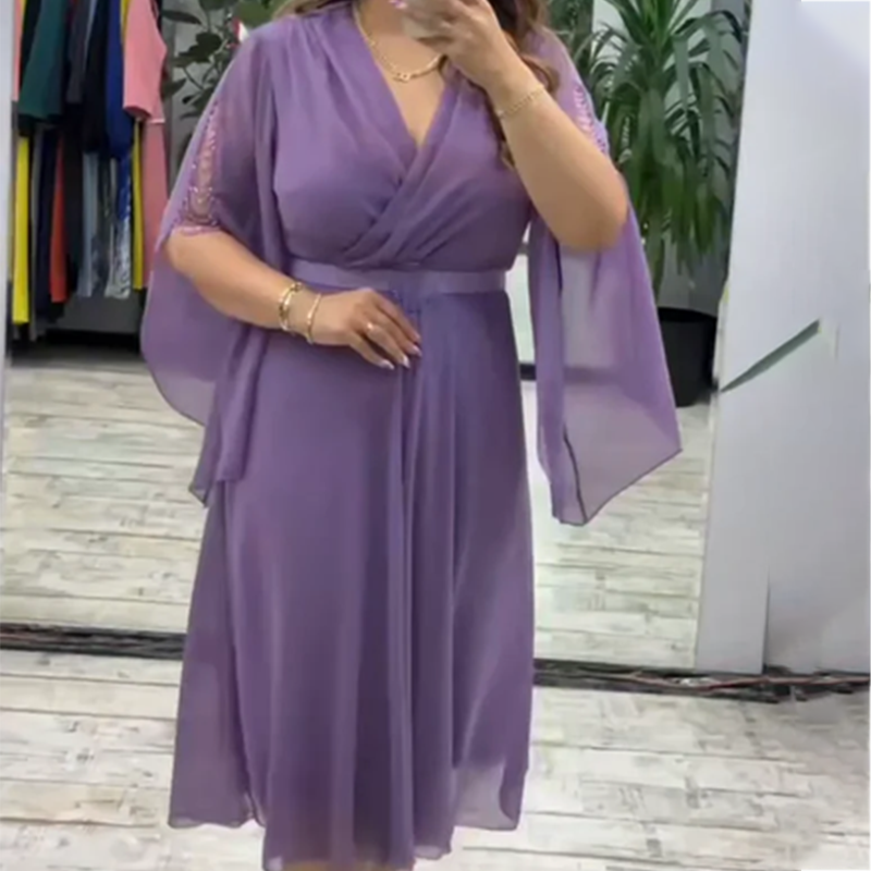 👗 Elegáns V-nyakú női ruha