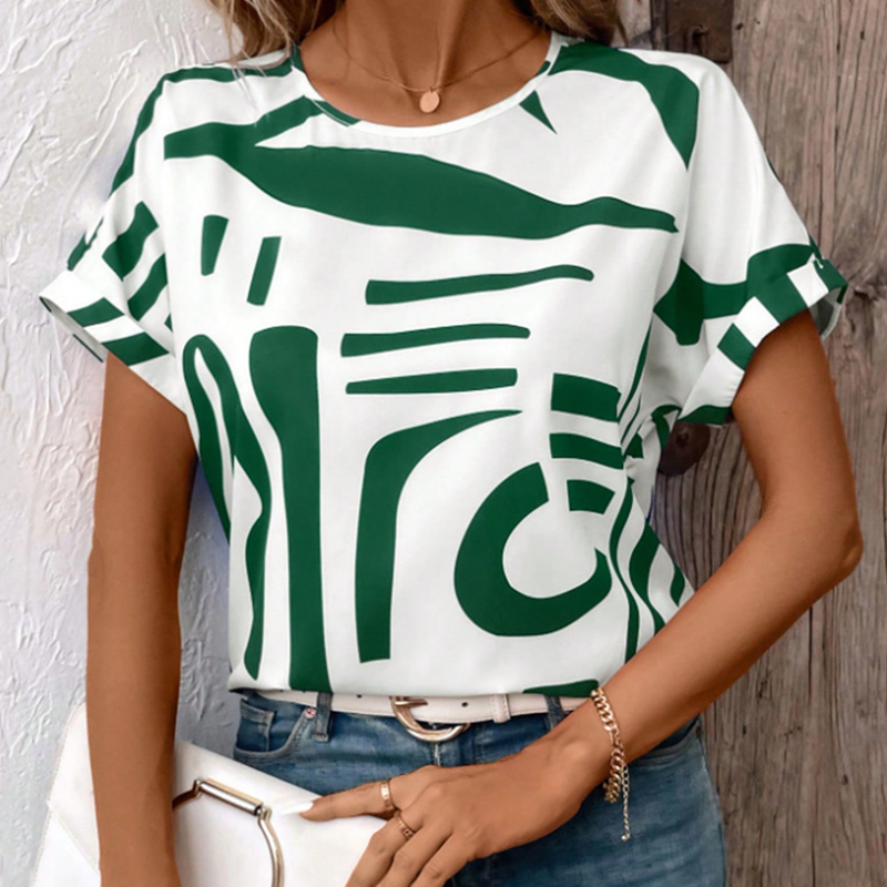 Női rövid ujjú, hétköznapi póló