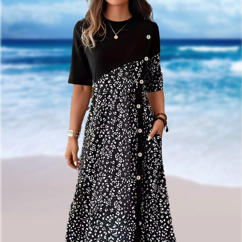 Női vintage mintás pamut ruhák