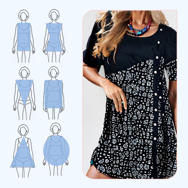 Női vintage mintás pamut ruhák