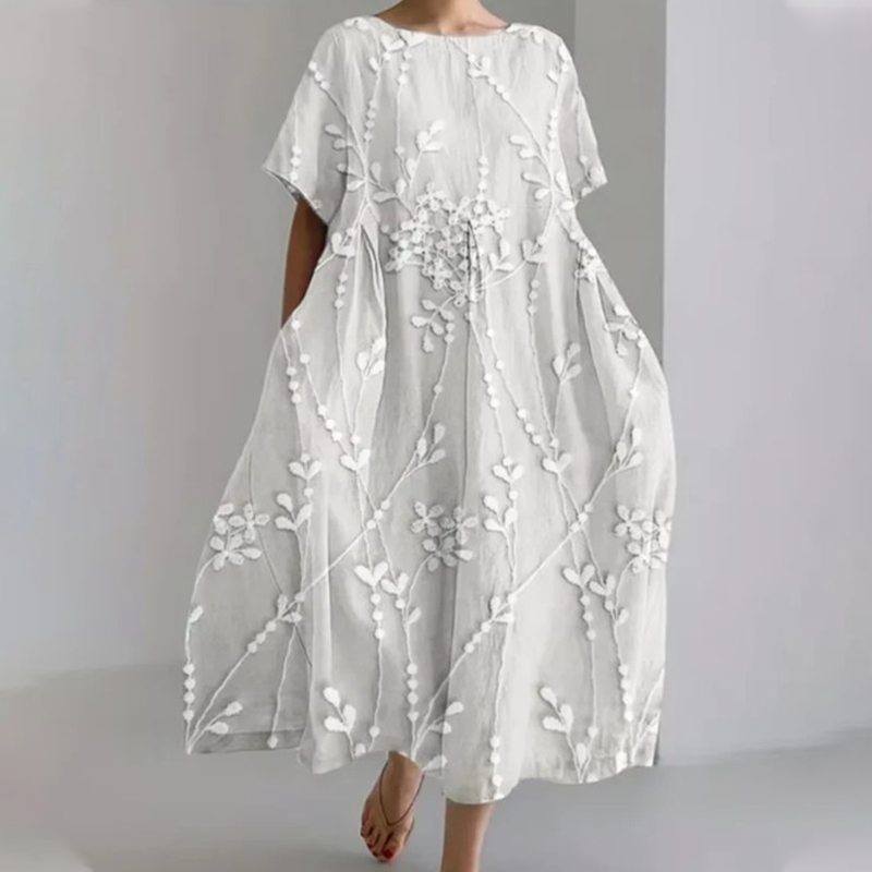 🔥Kényelmes maxi ruha 100% lenvászonból