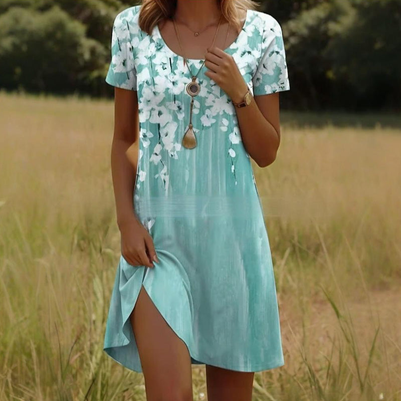 Női mindennapi virágos ruha