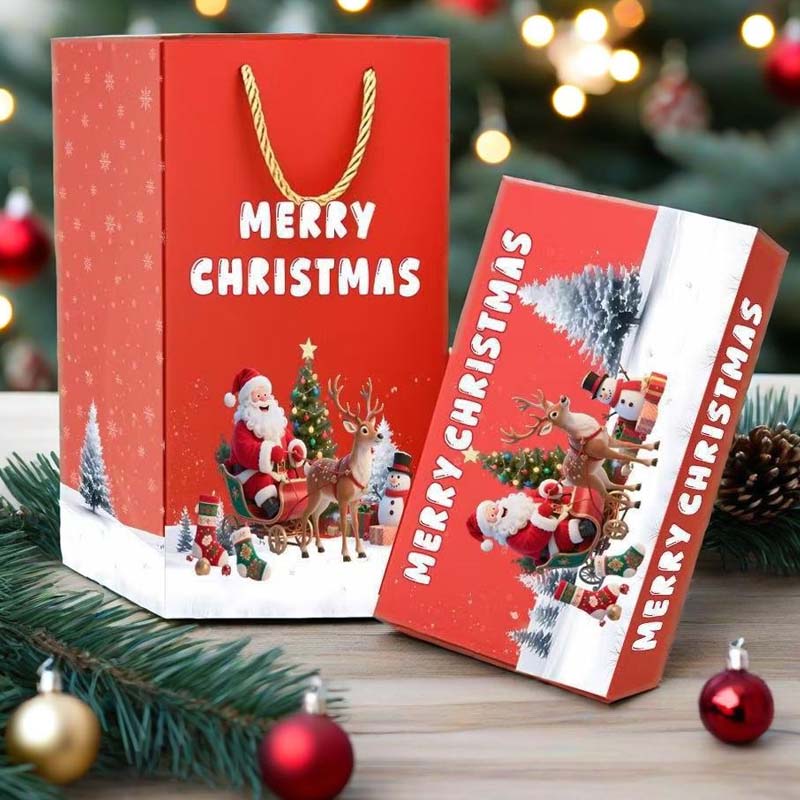 🎅 Egyedi összecsukható karácsonyi ajándékdoboz🎄✨