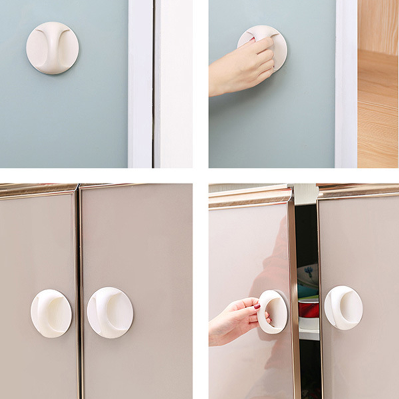 🏠Tartós, öntapadó, kerek ajtókilincsek❤️