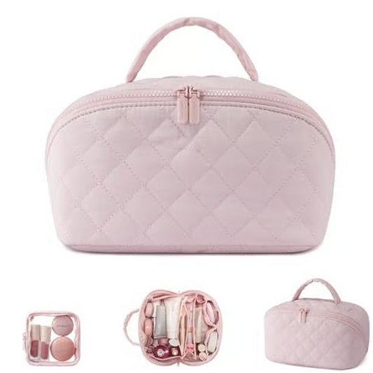 💗Nagy, tágas kozmetikai táska fogantyúval